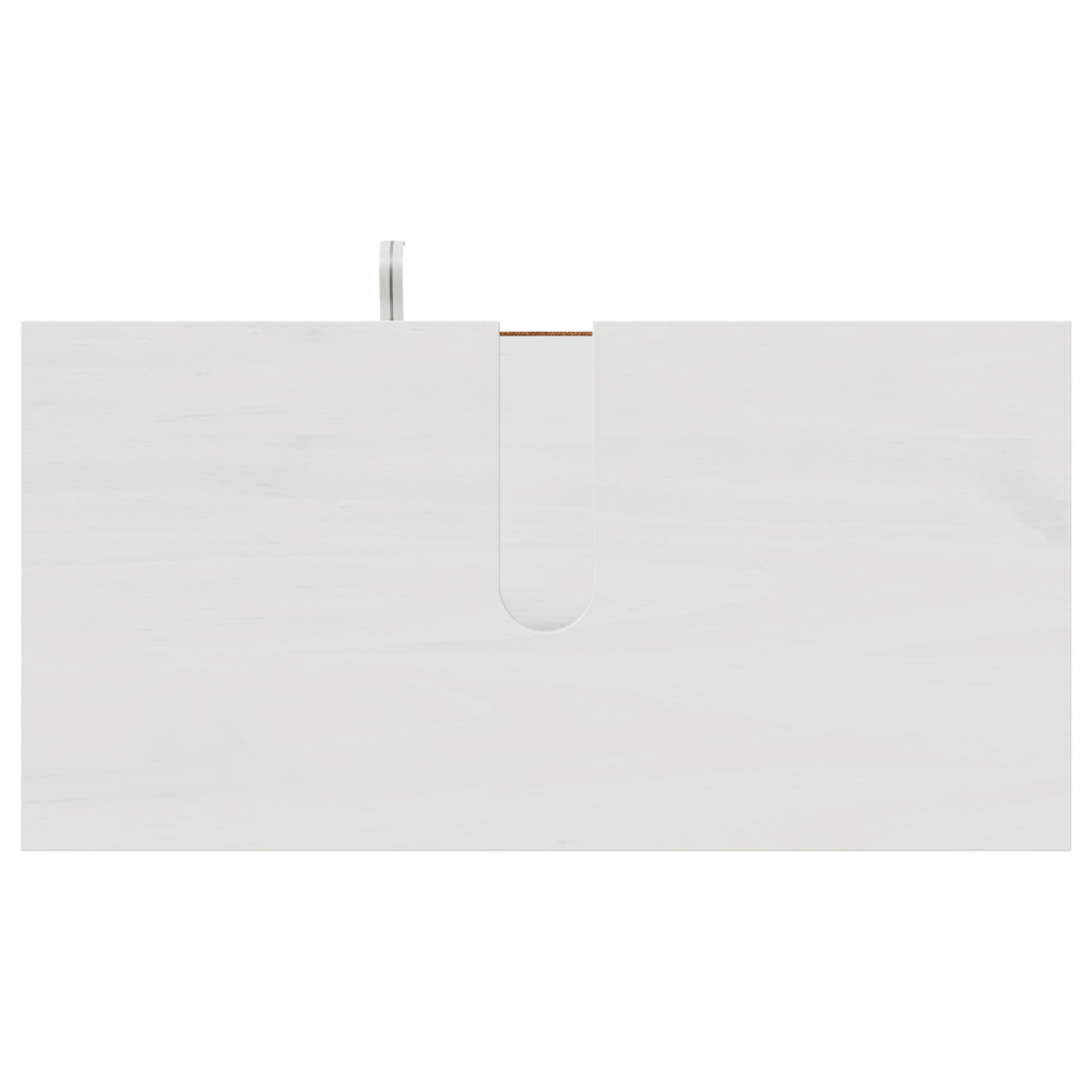 Produktbild för Diskbänksskåp VIGO Vit och antikvit 68 x 34 x 59 cm Massiv furu