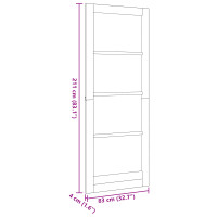Produktbild för Inredningsdörr ORKDAL Vitt grundat 83 x 211 cm
