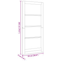 Produktbild för Inredningsdörr ORKDAL Vit grundmålad 93 x 202 cm