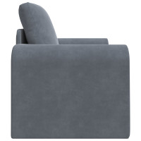 Produktbild för Soffsäng Mörkgrå 98 x 71 x 83 cm Sammet