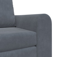 Produktbild för Soffsäng Mörkgrå 98 x 71 x 83 cm Sammet