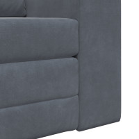 Produktbild för Soffsäng Mörkgrå 98 x 71 x 83 cm Sammet