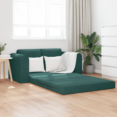 vidaXL Soffsäng Mörkgrön 148 x 71 x 83 cm Sammet