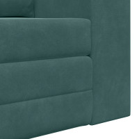 Produktbild för Soffsäng Mörkgrön 148 x 71 x 83 cm Sammet