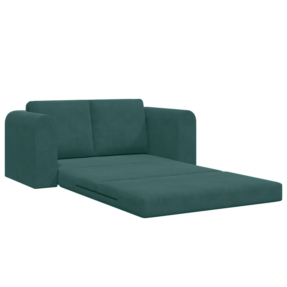Produktbild för Soffsäng Mörkgrön 148 x 71 x 83 cm Sammet