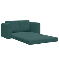 Produktbild för Soffsäng Mörkgrön 148 x 71 x 83 cm Sammet