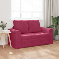 Produktbild för Soffsäng Vinröd 148 x 71 x 83 cm Sammet