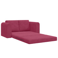 Produktbild för Soffsäng Vinröd 148 x 71 x 83 cm Sammet