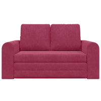 Produktbild för Soffsäng Vinröd 148 x 71 x 83 cm Sammet