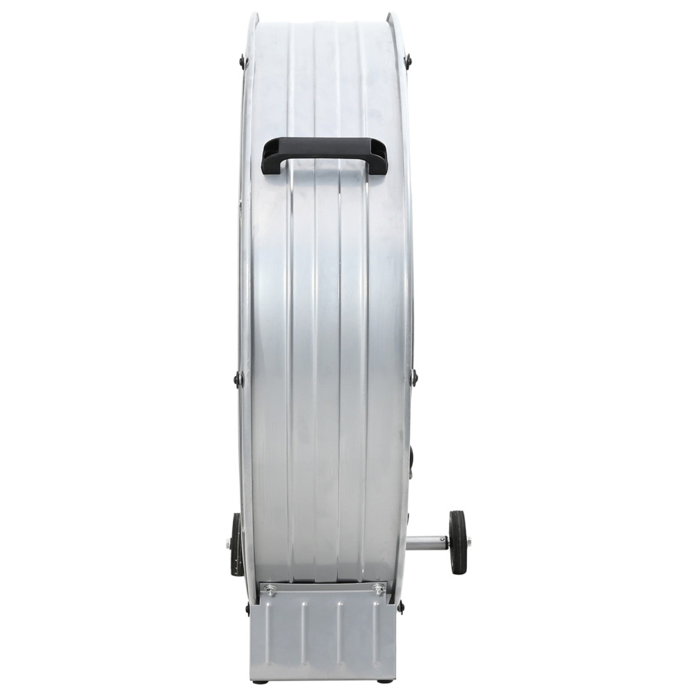 Produktbild för Trumfläkt med hjul Silver 79 x 37 x 82 cm Aluminium