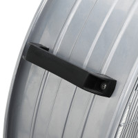 Produktbild för Trumfläkt med hjul Silver 79 x 37 x 82 cm Aluminium