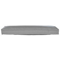 Produktbild för Pallkuddset 2 pcs Grå 120 x 40 x 8 cm Oxford Tyg