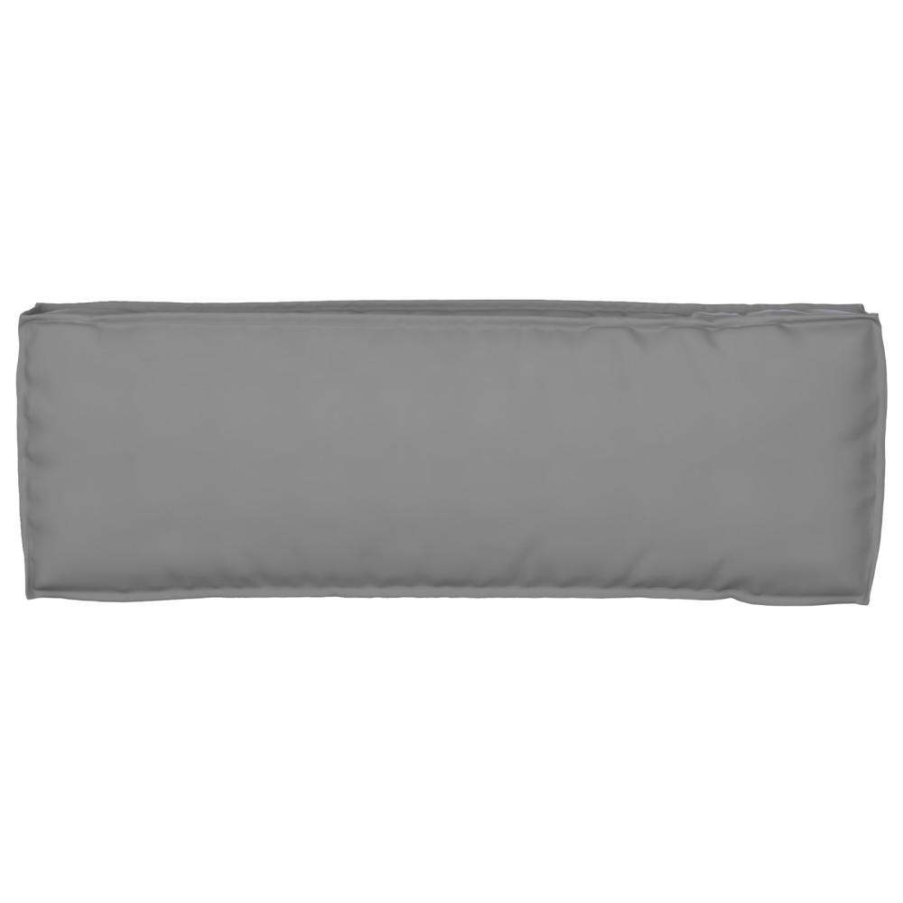 Produktbild för Pallkuddset 2 pcs Grå 120 x 40 x 8 cm Oxford Tyg