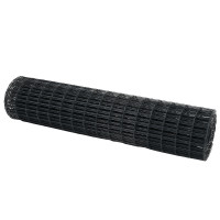 Produktbild för Eurogärdsel Grå 1 x 25 m PVC-belagt järn