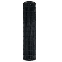 Produktbild för Eurogärdsel Grå 1 x 25 m PVC-belagt järn