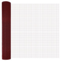 Produktbild för Svetsat trådstängsel 2500 x 150 cm Röd