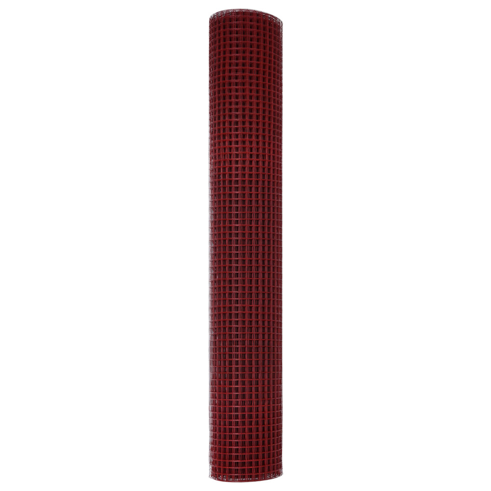 Produktbild för Svetsat trådstängsel 2500 x 150 cm Röd