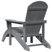 Produktbild för Adirondackstol Ljusgrå 82 x 74 x 92 cm HDPE
