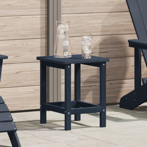 vidaXL Sidobord Mörkblå 38 x 38 x 46 cm polyeten
