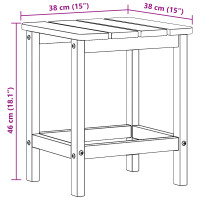 Produktbild för Sidobord Mörkblå 38 x 38 x 46 cm polyeten