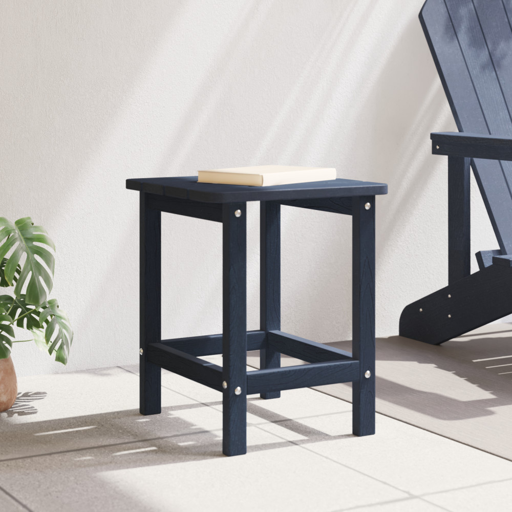 Produktbild för Sidobord Mörkblå 38 x 38 x 46 cm polyeten
