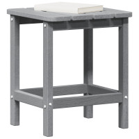 Produktbild för Sidobord Ljusgrå 38 x 38 x 46 cm polyeten