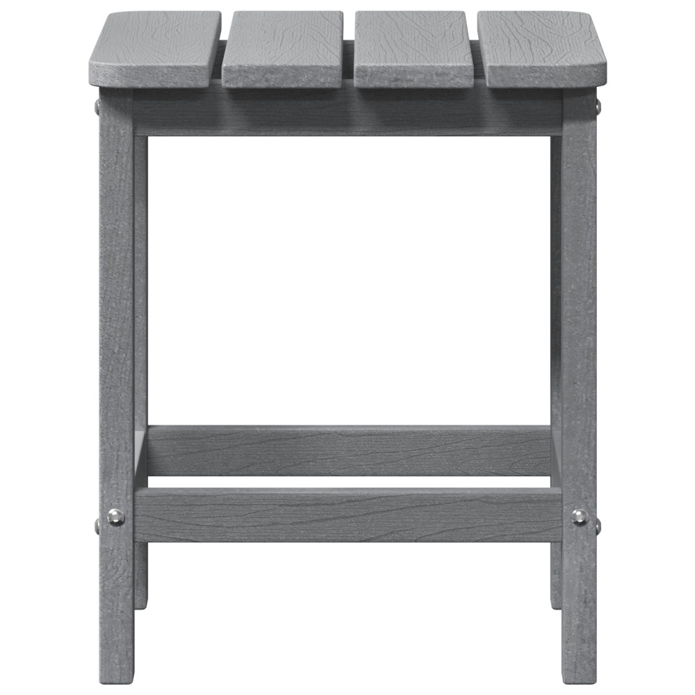 Produktbild för Sidobord Ljusgrå 38 x 38 x 46 cm polyeten