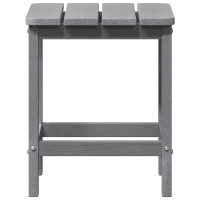 Produktbild för Sidobord Ljusgrå 38 x 38 x 46 cm polyeten