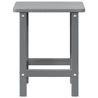 Produktbild för Sidobord Ljusgrå 38 x 38 x 46 cm polyeten