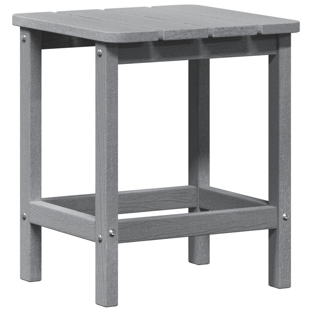 Produktbild för Sidobord Ljusgrå 38 x 38 x 46 cm polyeten