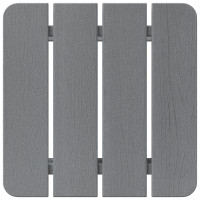 Produktbild för Sidobord Ljusgrå 38 x 38 x 46 cm polyeten