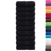 Produktbild för Gästhandduk SOLUND 50 pcs Svart 30 x 50 cm 550 gsm