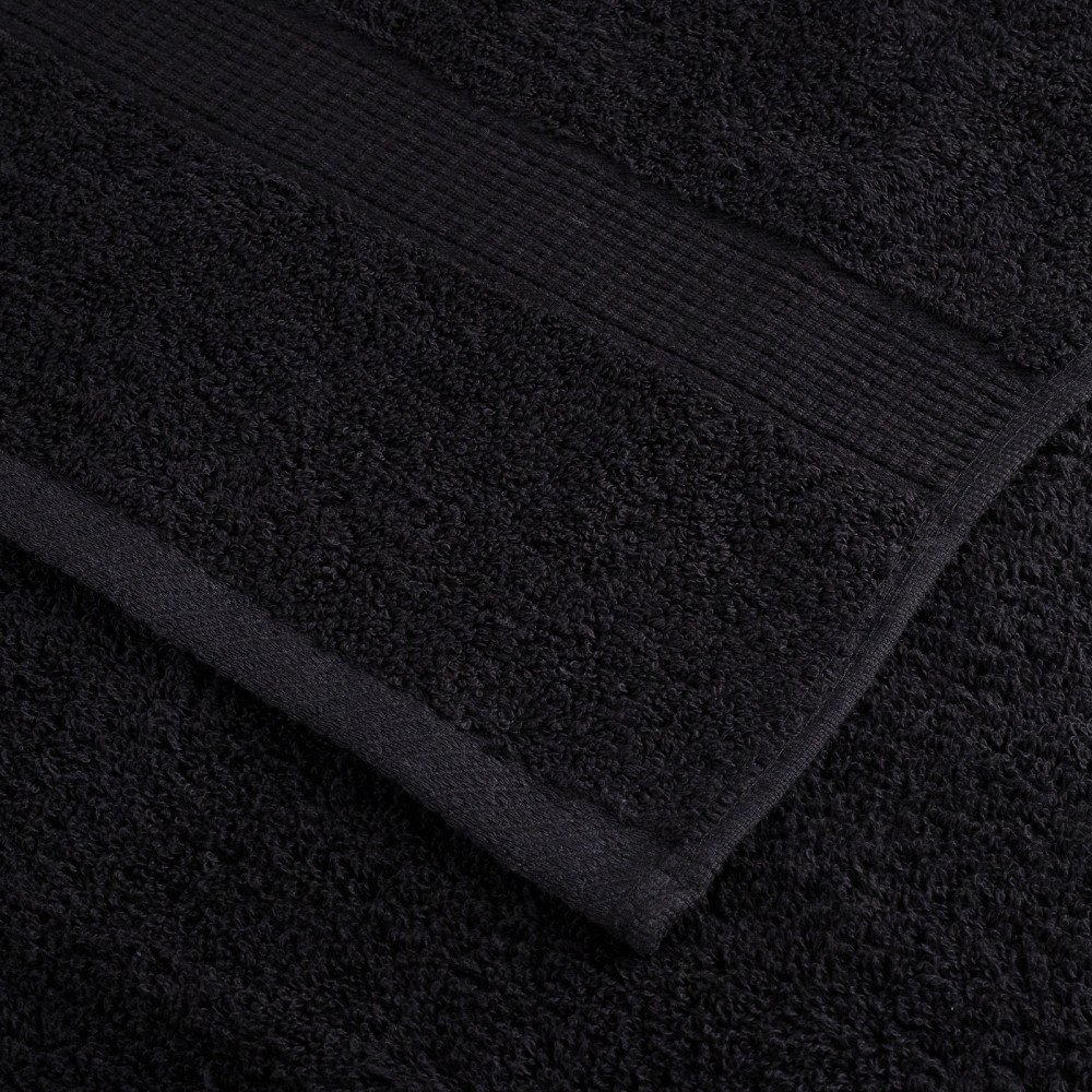 Produktbild för Gästhandduk SOLUND 25 pcs Svart 100 x 200 cm 550 gsm