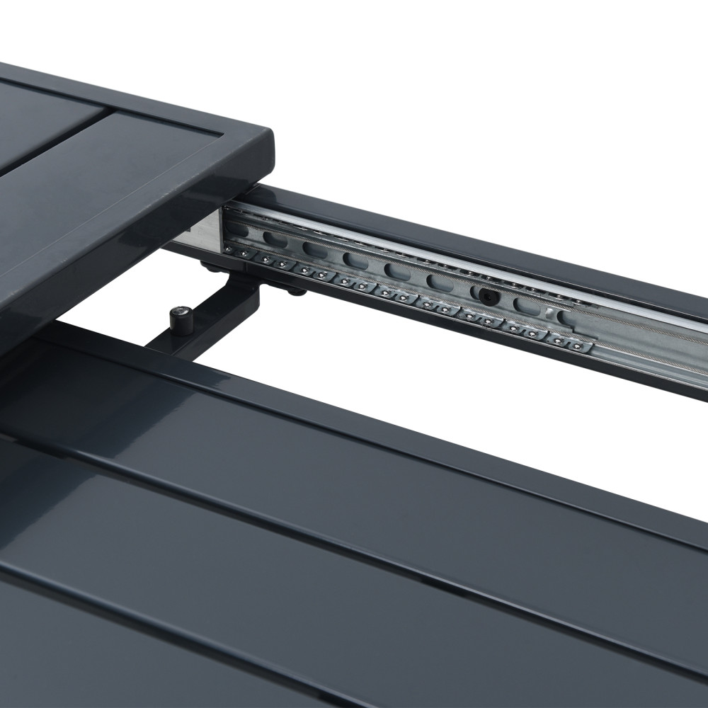 Produktbild för Utebord Antracit 180 x 80 x 74 cm Pulverlackerat stål