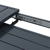 Produktbild för Utebord Antracit 180 x 80 x 74 cm Pulverlackerat stål
