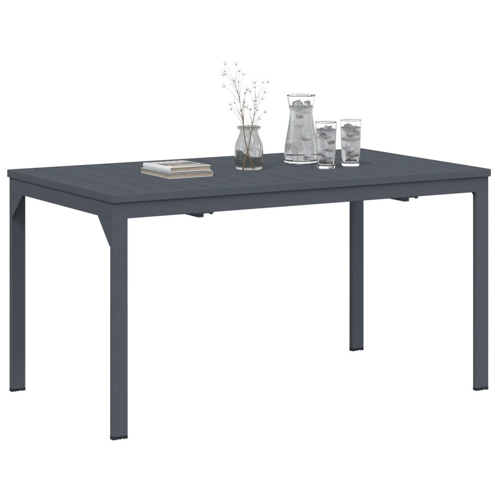 Produktbild för Utebord Antracit 180 x 80 x 74 cm Pulverlackerat stål