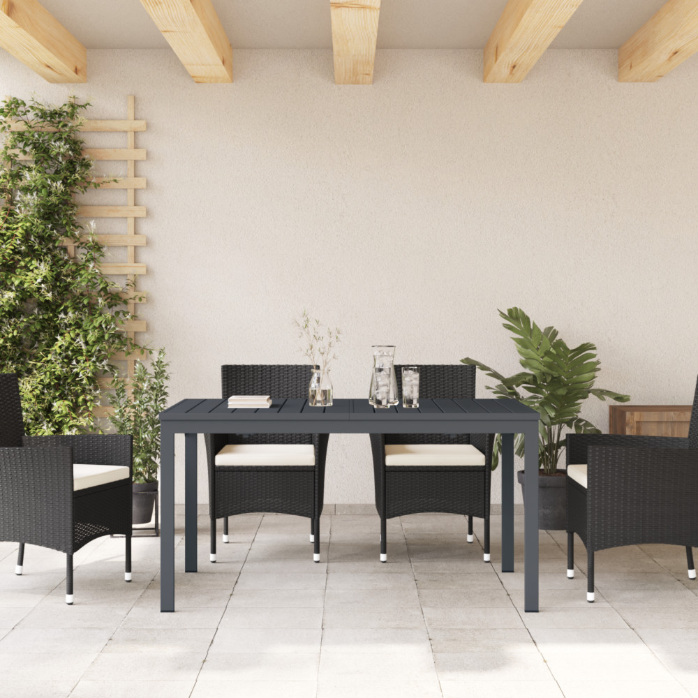 Produktbild för Utebord Antracit 180 x 80 x 74 cm Pulverlackerat stål