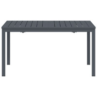 Produktbild för Utebord Antracit 180 x 80 x 74 cm Pulverlackerat stål