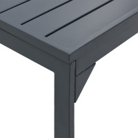 Produktbild för Utebord Antracit 180 x 80 x 74 cm Pulverlackerat stål
