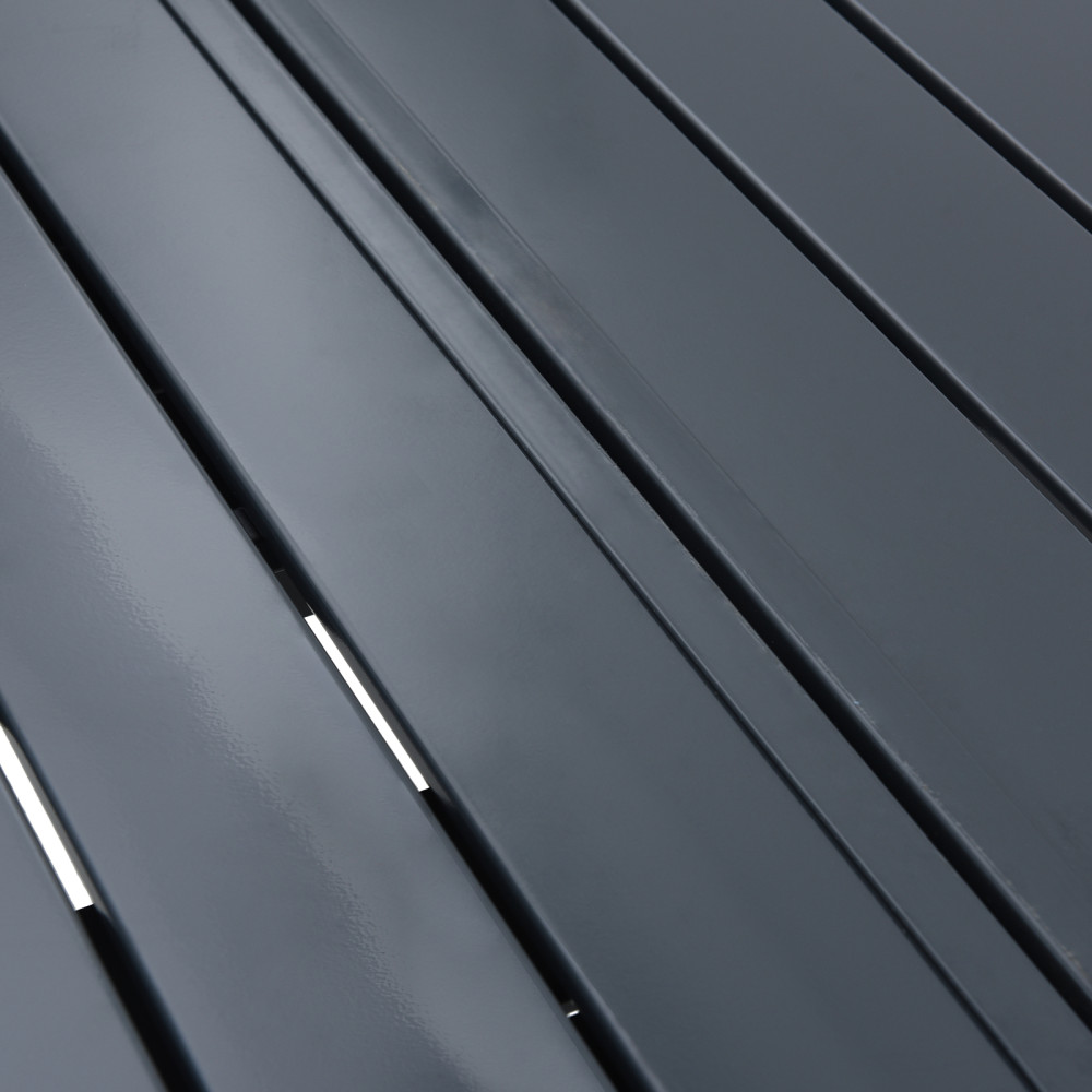 Produktbild för Utebord Antracit 180 x 80 x 74 cm Pulverlackerat stål