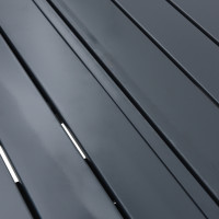 Produktbild för Utebord Antracit 180 x 80 x 74 cm Pulverlackerat stål