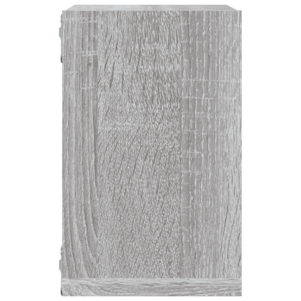 Produktbild för Vägg hyllor 2 pcs Grå Sonoma 26 x 15 x 26 cm Konstruerat trä