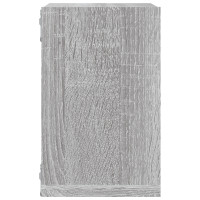 Produktbild för Vägg hyllor 2 pcs Grå Sonoma 26 x 15 x 26 cm Konstruerat trä