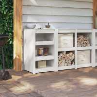 Produktbild för Köksskåp MEPPEL Vit 55 x 55 x 92 cm Massiv furu