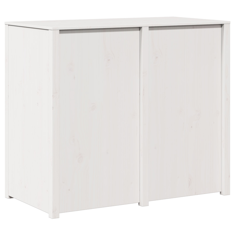 Produktbild för Köksskåp med hylla MEPPEL Vit 106 x 55 x 92 cm Massiv furu