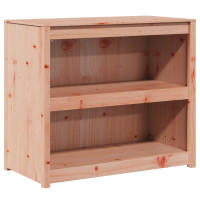 Produktbild för Köksskåp med hylla MEPPEL Brun Ek 106 x 55 x 92 cm Massiv furu