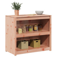 Produktbild för Köksskåp med hylla MEPPEL Brun Ek 106 x 55 x 92 cm Massiv furu