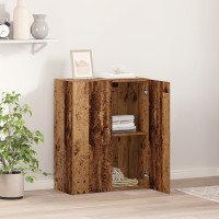 Produktbild för Kontorsskåp Gammalt trä 70 x 32 x 77.5 cm Konstruerat trä