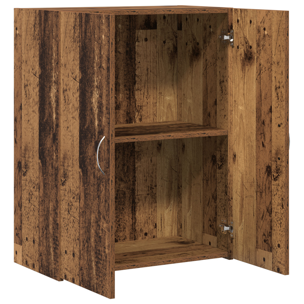 Produktbild för Kontorsskåp Gammalt trä 70 x 32 x 77.5 cm Konstruerat trä