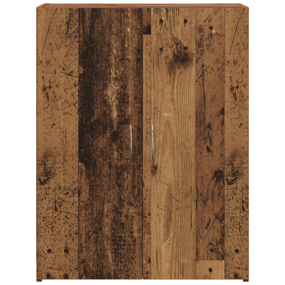 Produktbild för Kontorsskåp Gammalt trä 70 x 32 x 77.5 cm Konstruerat trä